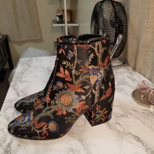 Black Tapestry Boots